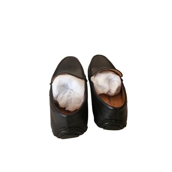 Massimo Matteo Venetian Driver Black Loafers – Sleek & Sophisticated, Size 8M - Picture 6 of 6